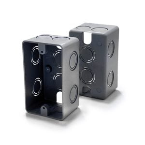 CAJA DE EMBUTIR RECTANGULAR GRIS (60)