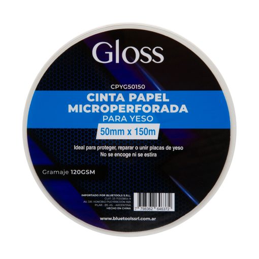 CINTA PAPEL MICROPERFORADA PARA YESO 120Gr 150Mt