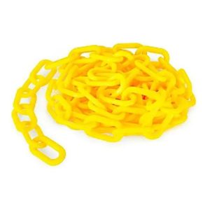 Cadena plastica eslabon 50x30 mm color AMARILLO (precio por metro)