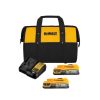 2 BATERIAS 1.7A 20V + CARGADOR + BOLSO DEWALT