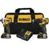 COMBO 20V TALADRO 1/2 ATORNILLADOR + TALADRO IMPACTO 1/4 DEWALT
