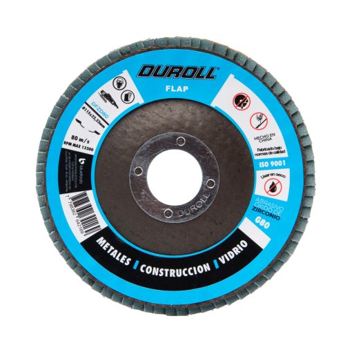 DISCOS DE ZIRCONIO 4 1/2” GRANO 80