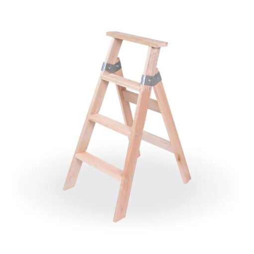 Escalera Madera Familiar  4 Escalones
