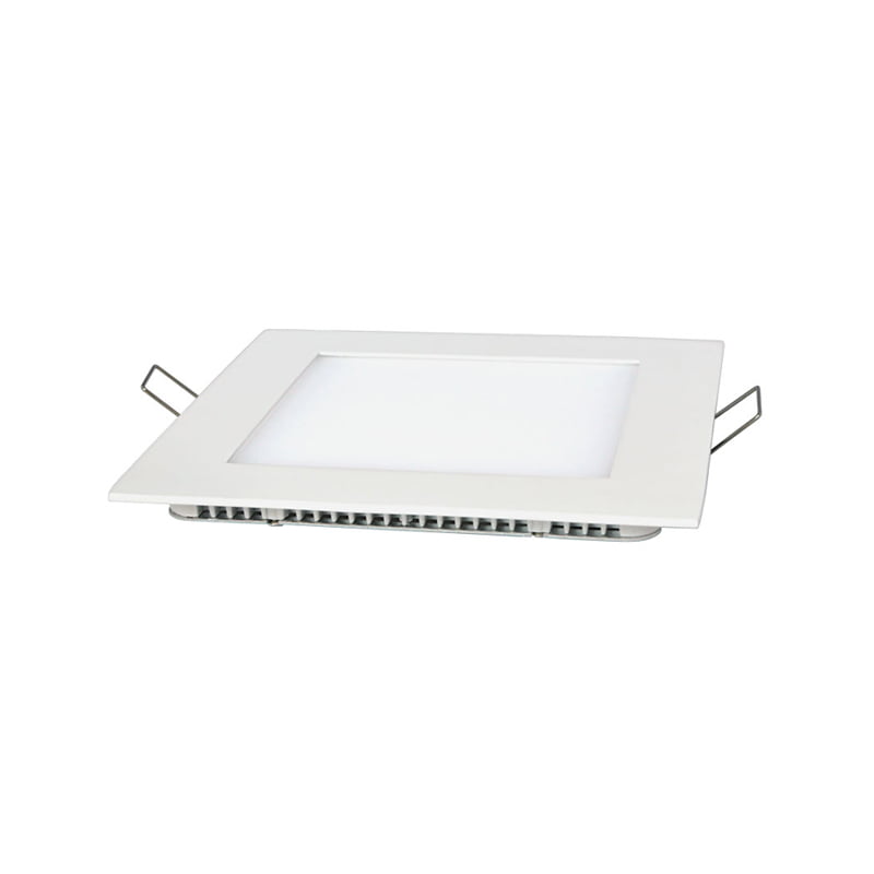 Plafón embutido LED cuadrado 18 W - frío
