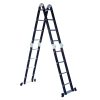 escalera aluminio negro articulada escalones hasta 150kg gloss