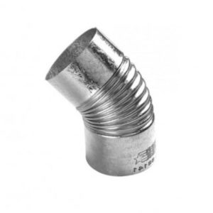 CURVA ZINC. Nº30 A 45º DE 3"  P/GAS