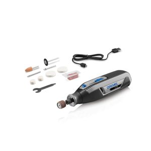 DREMEL MINI TORNO LITE A BATERÍA C/ 11 ACCESORIOS