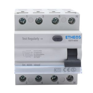 etheos disyuntor tetrapolar 40amp 30ma 6k