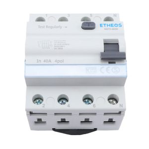 etheos disyuntor tetrapolar 40amp 30ma 6k