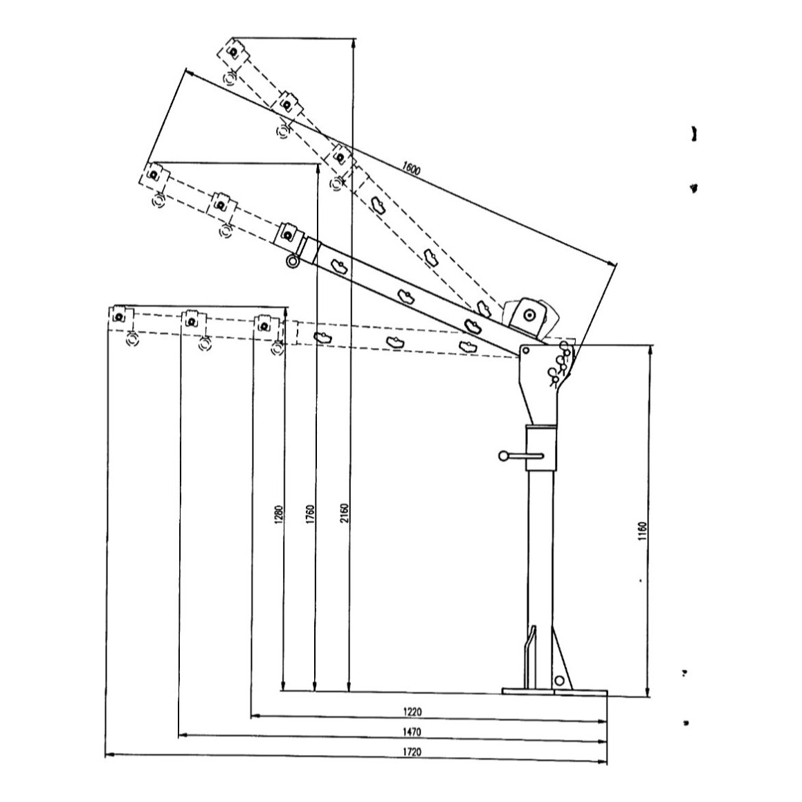 GUINCHE PLUMA 12V PARA UTILITARIOS (500KG. MAX) - Imagen 4