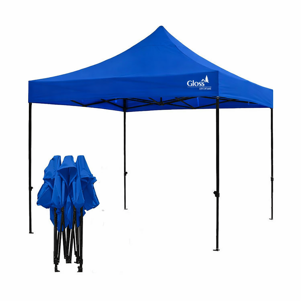 gazebo plegable acero 3 x 3m gloss