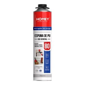ESPUMA POLIURETANO 750ML CON VÁLVULA PROFESIONAL