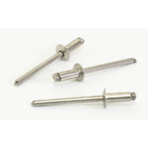 Remache Inoxidable  A2 Cabeza Alomada 3.2 x 06mm. x1000pzs.