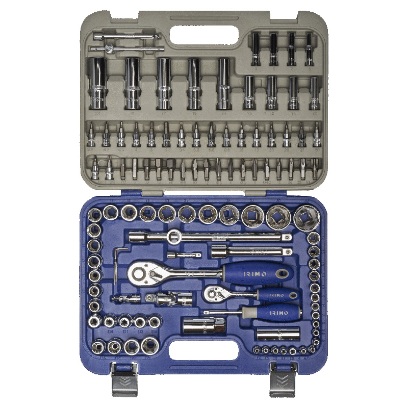 JUEGO DE BOCALLAVES MIXTO 1/4" Y 1/2" 108PZ 129-108-4 - Imagen 3