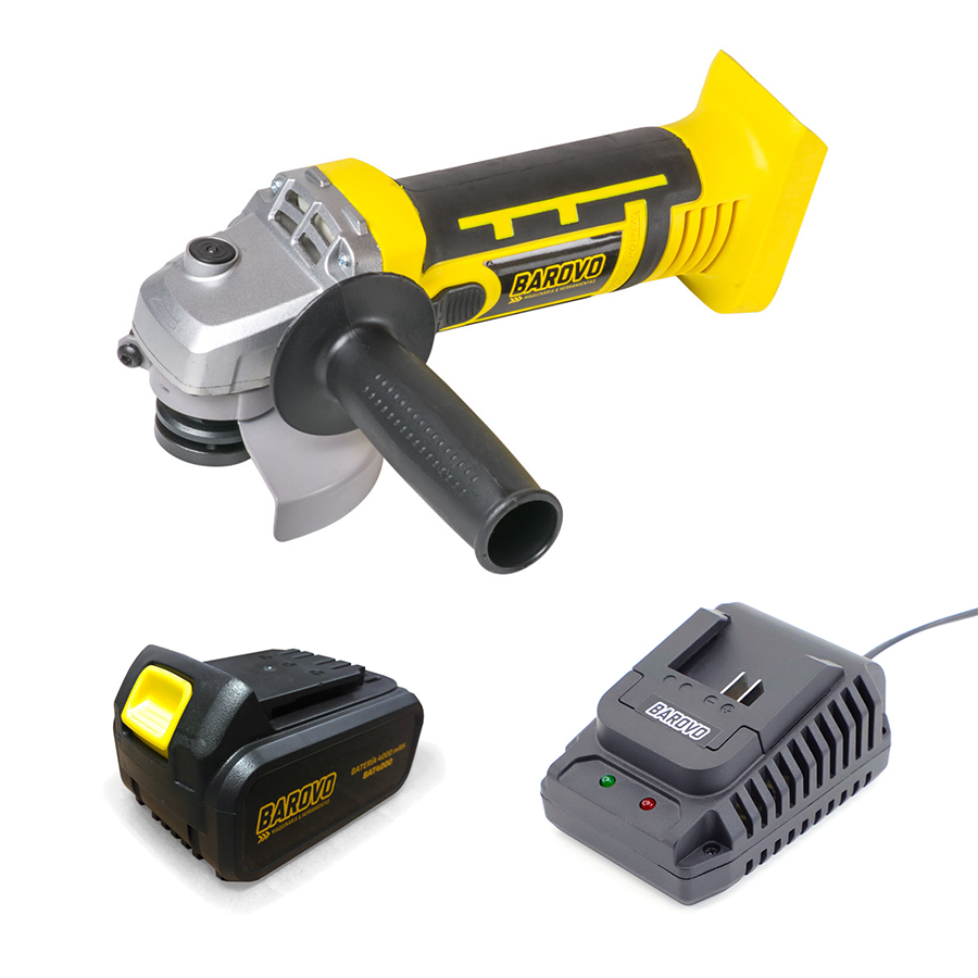 COMBO AMOLADORA 18V + BATERÍA 4000 + CARGADOR