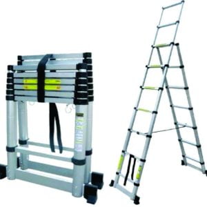 Escalera Aluminio Telescop Pintor 8+6