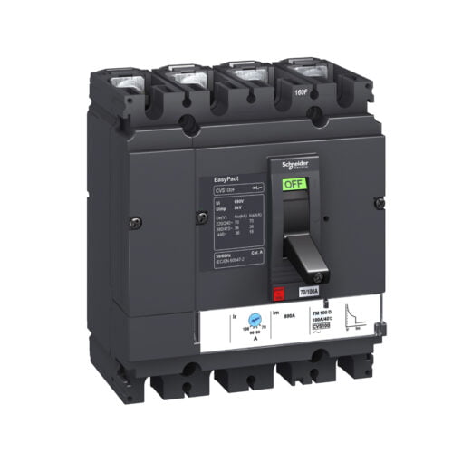 Interruptor termomagnético Easypact CVS 25kA TMD 4P 3d 160A