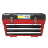 CAJA HERRAMIENTA CON 3 BANDEJAS ORGANIZADORAS METALICAS 23"