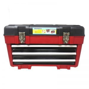 CAJA HERRAMIENTA CON 3 BANDEJAS ORGANIZADORAS METALICAS 23"