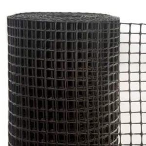 MALLA PLASTICA 10X10MMROLLO X 25MT NEGRO