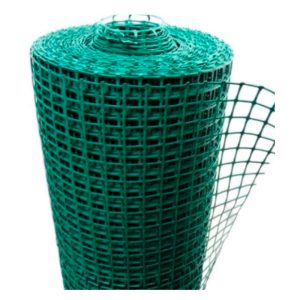 MALLA PLASTICA 10X10MMROLLO X 25MT VERDE