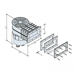 PILETA ACC.SKIMMER BOCA CHICA