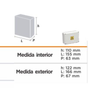 Alternative view of CAJA ESTANCO  166X122X67  BLAN