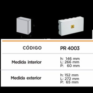 Alternative view of CAJA DERIVACION  273X152X66MM