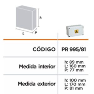 Alternative view of CAJA ESTANCO  170X100X81  BLAN