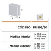CAJA ESTANCO 115X115X50 BLAN - Imagen 2