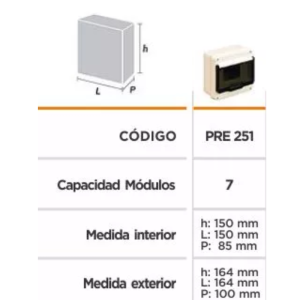 Alternative view of CAJA EXT INTERP. 164X164X100