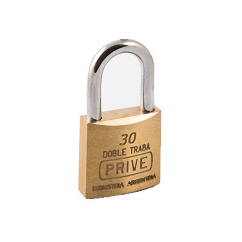 CANDADO BRONCE DOBLE TRABA 30MM NACIONAL