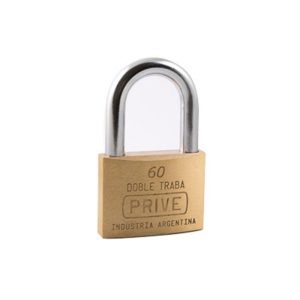 CANDADO BRONCE DOBLE TRABA 60MM. NACIONAL