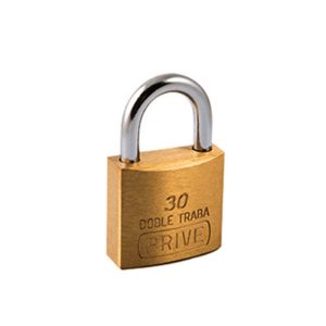 CANDADO BRONCE DOBLE TRABA 30MM