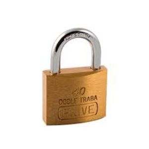 CANDADO BRONCE DOBLE TRABA 40MM.
