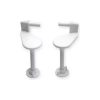 HERRAJES PLASTICO PARA ASIENTO INODORO  FLORENCIA