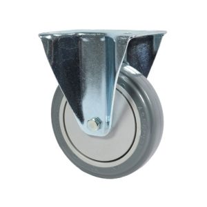 RUEDA POLIPROPILENO Y GOMA REFORZADA FIJO 100