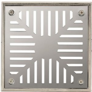 REJILLA INOXIDABLE PARA PISO  10 X 10