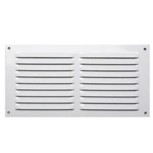 REJA VENTILACION 15X30 ESMALTADA BLANCA