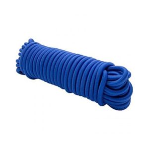 SOGA ELASTICA 6 MM X MT. AZUL Y NEG