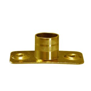 SOPORTE LATERAL DOS PIEZAS DE 1/2 BRONCE PULIDO X UNIDAD