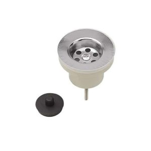 SOPAPA DE PVC ROSCADA CON REJA DE ACEROINOXIDABLE X 1"1/4