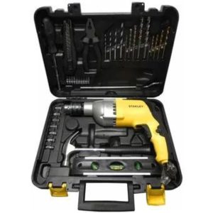 Taladro Stanley Percutor 800W Con Maletín y Herramientas