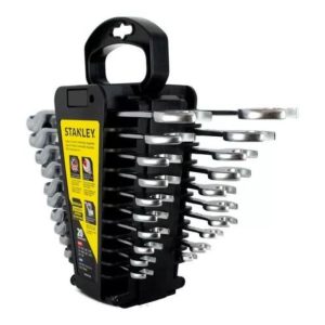JUEGO 20 LLAVES COMBINADAS ACODADAS STANLEY