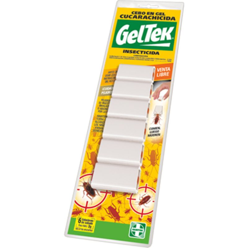 Geltek Cucarachicida C6 estaciones de cebado de 3g