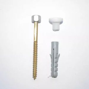 TORNILLO PARA INODORO 22 X 60 BRONCE CON TOPE Y TARUGO